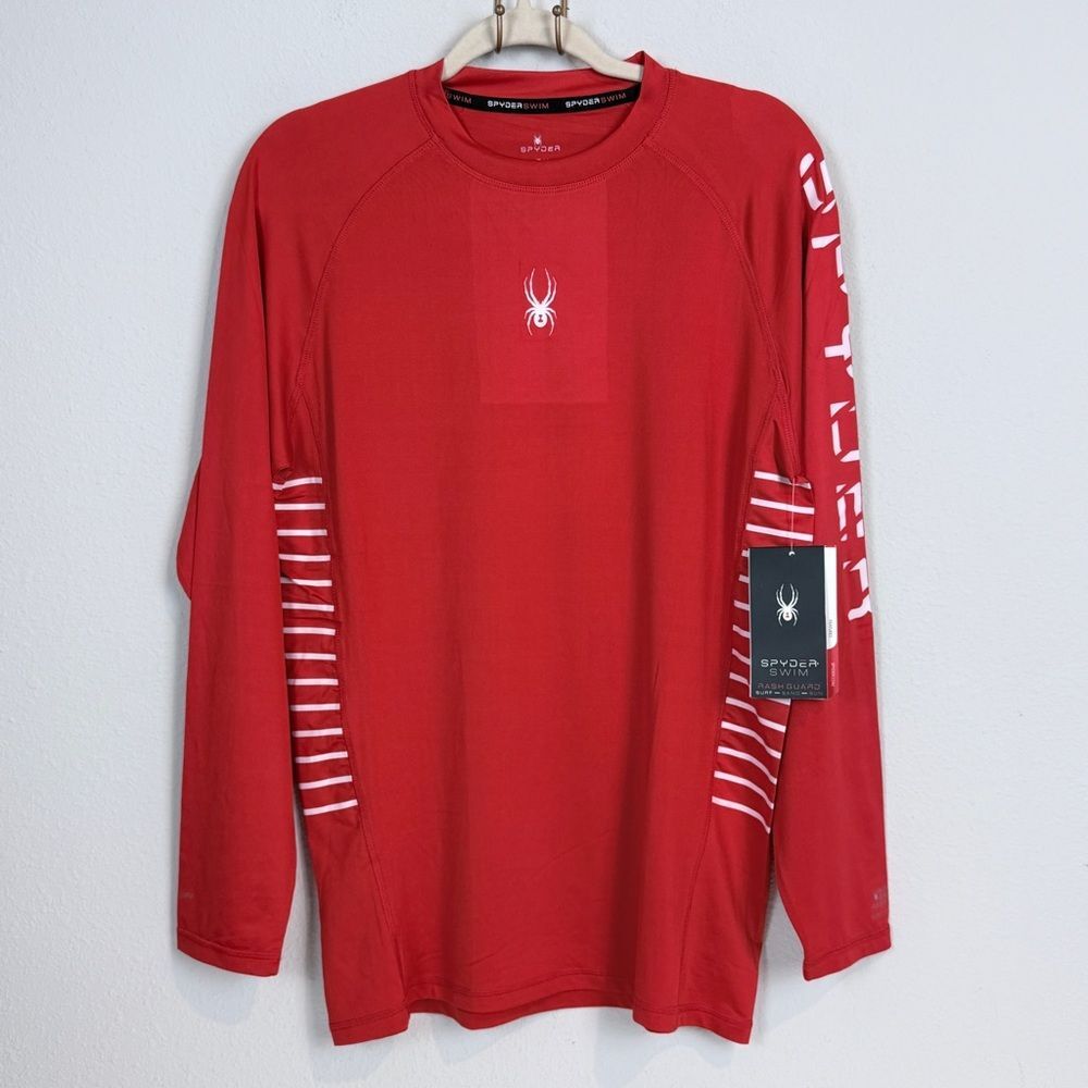 Spyder Red Rash Guard UPF 30 S NWT
